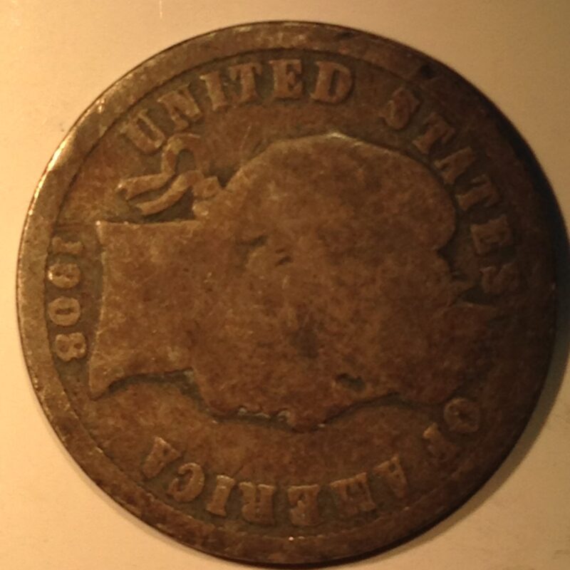 1908-S Barber Dime F