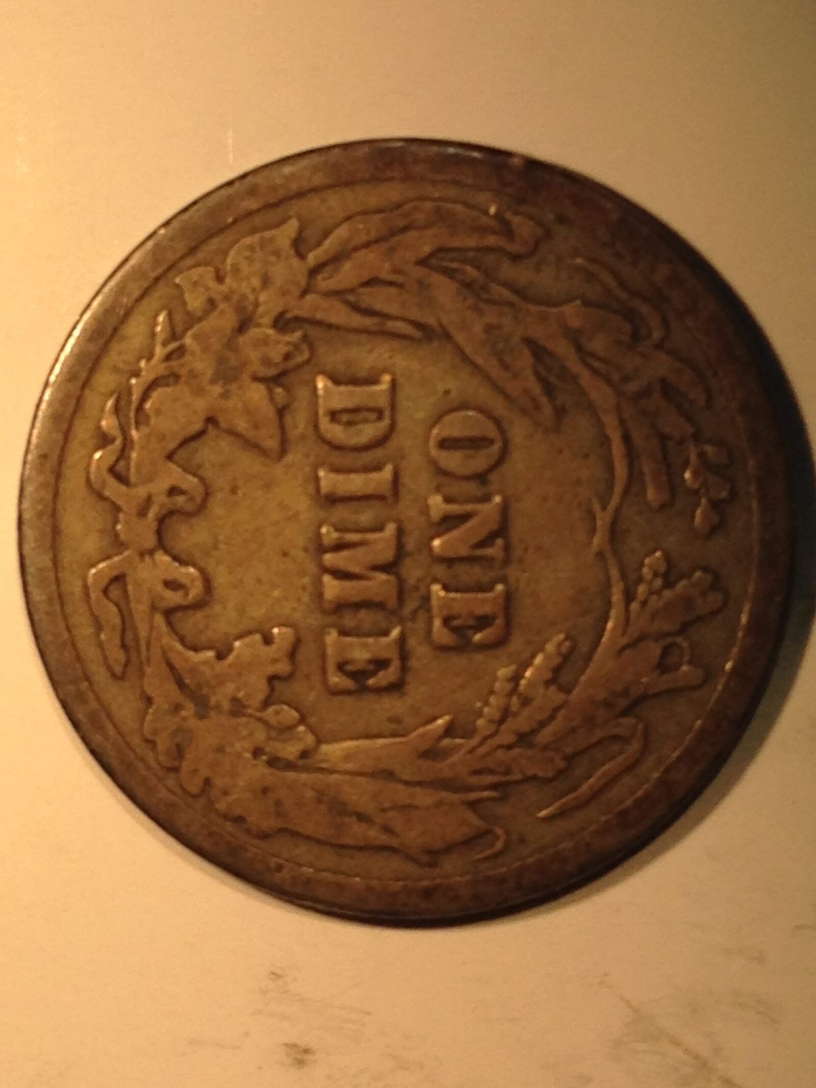 1911 Barber Dime VF - Image 2