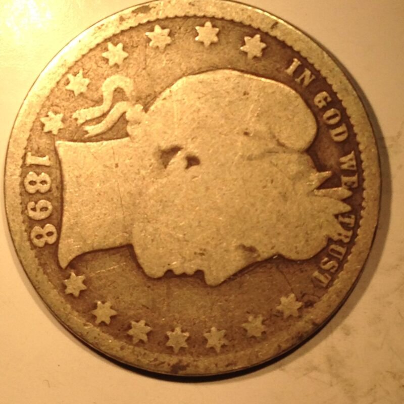 1898 Barber Quarter F