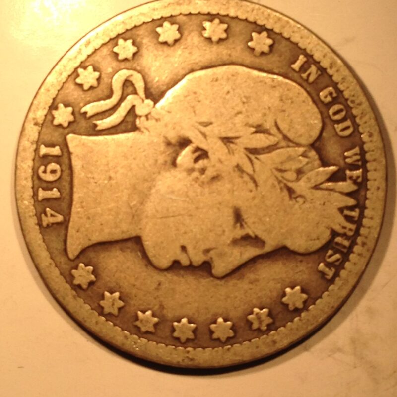 1914-D Barber Quarter F