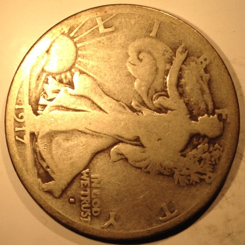 1917-S Obv Walking Liberty Half Dollar G
