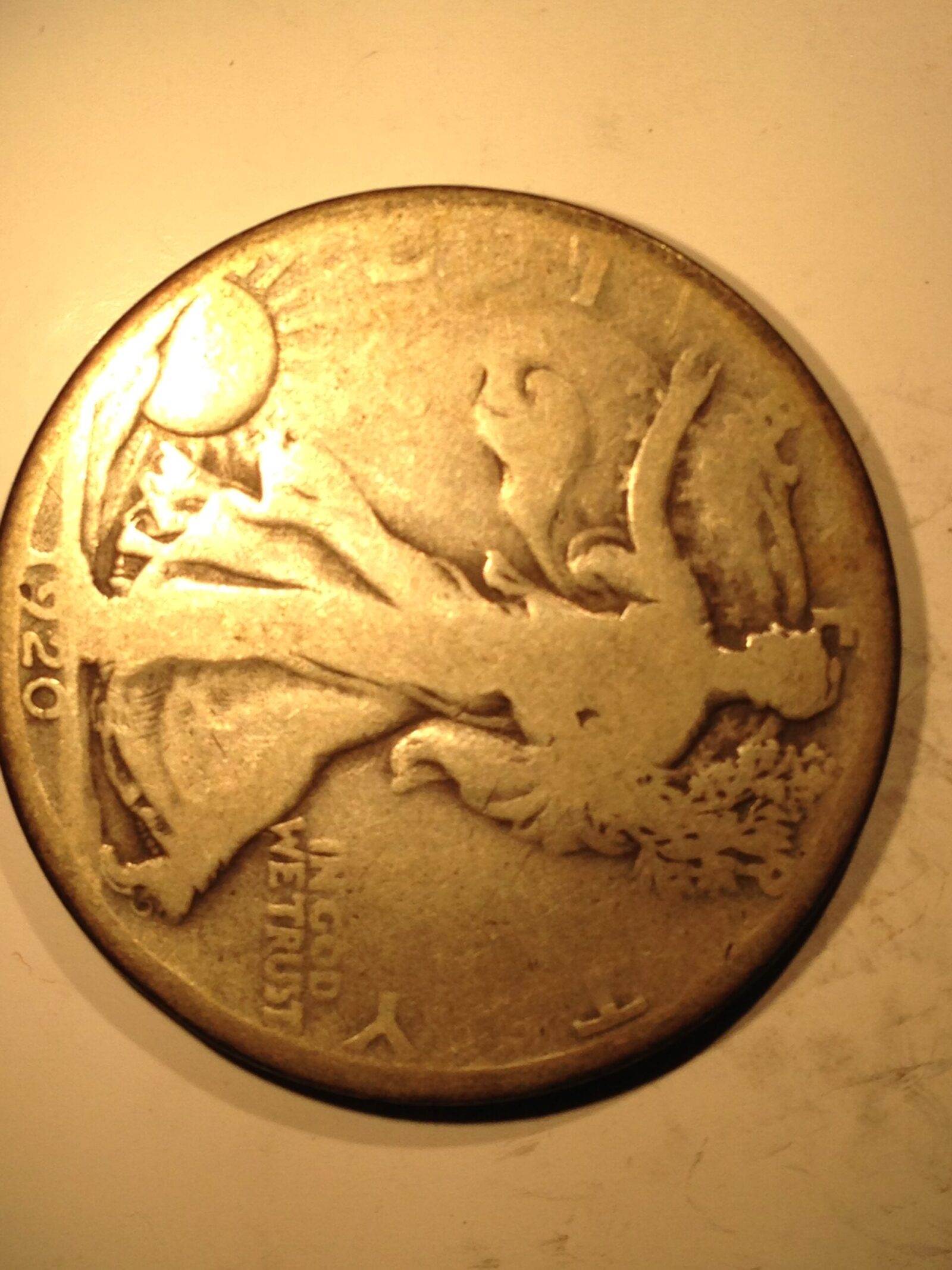 1920-D Walking Liberty Half Dollar VG