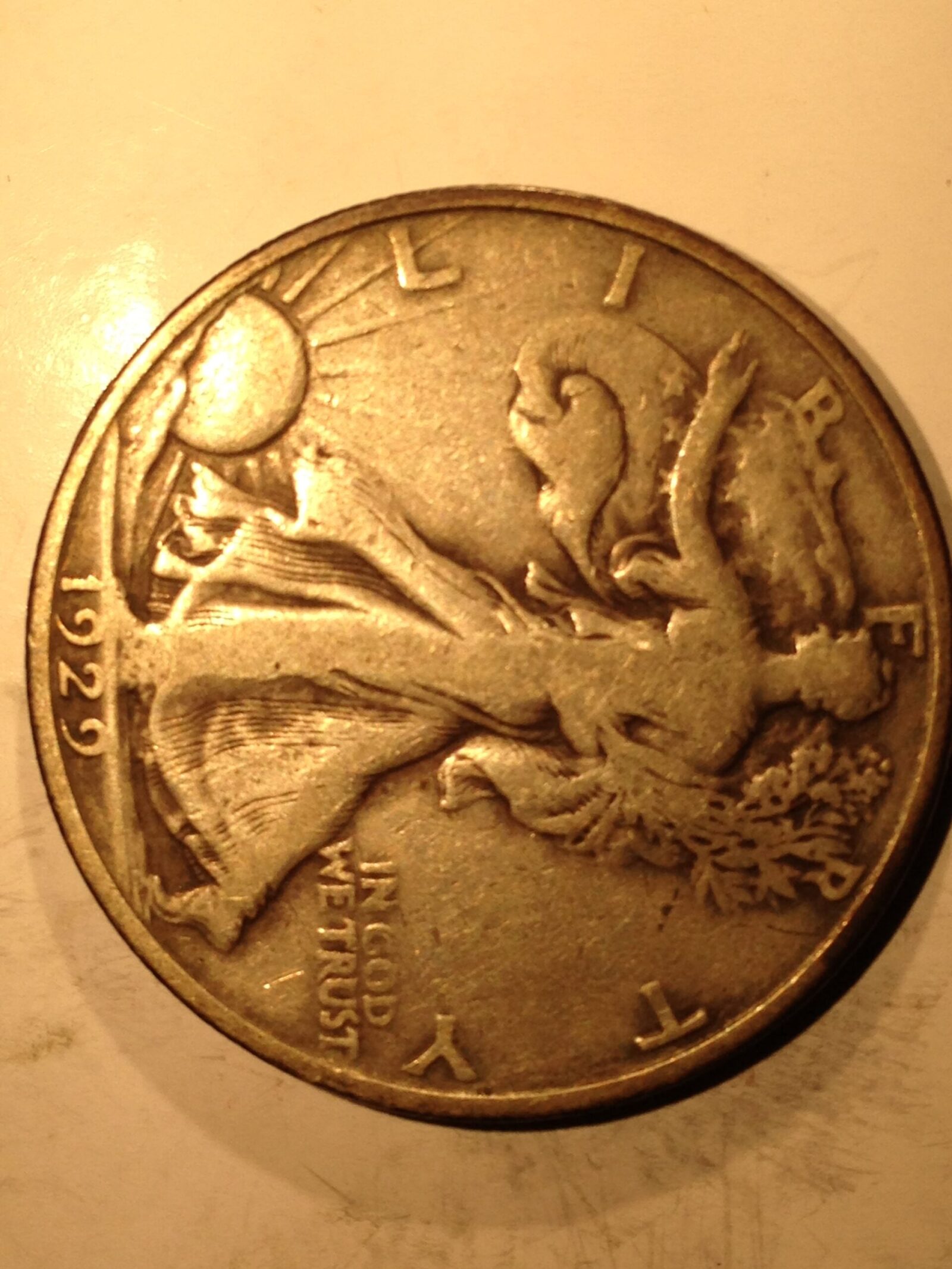 1929-D Walking Liberty Half Dollar VG