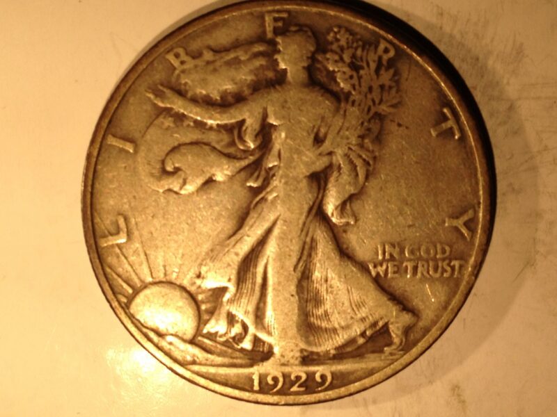 1929-D Walking Liberty Half Dollar F