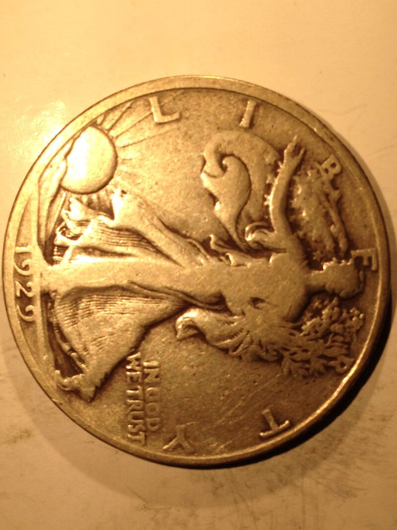 1929-S Walking Liberty Half Dollar F