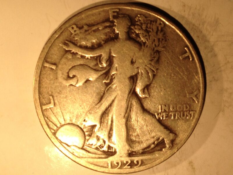 1929-S Walking Liberty Half Dollar F