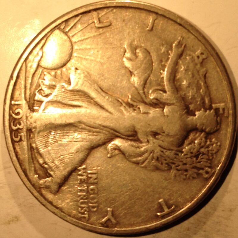1935-S Walking Liberty Half Dollar VG/F
