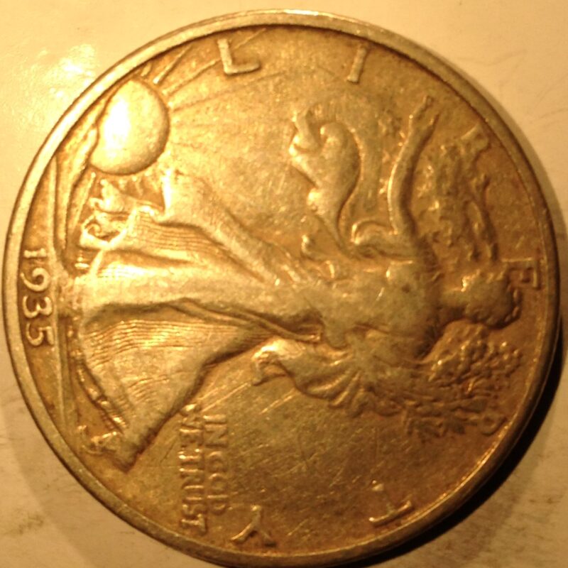 1935-S Walking Liberty Half Dollar VF
