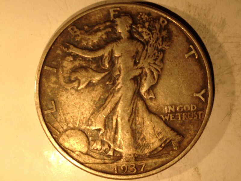 1937 Walking Liberty Half Dollar XF