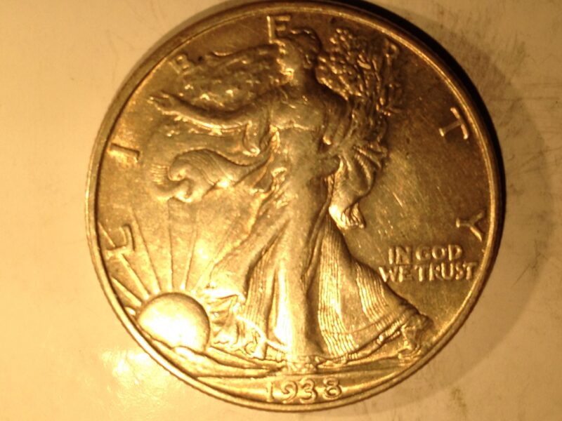 1938 Walking Liberty Half Dollar XF