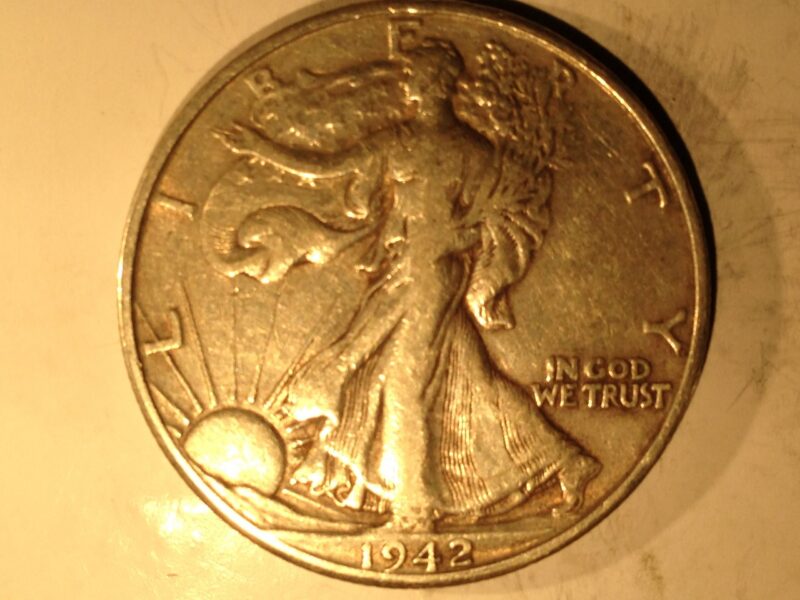 1942-D Walking Liberty Half Dollar XF