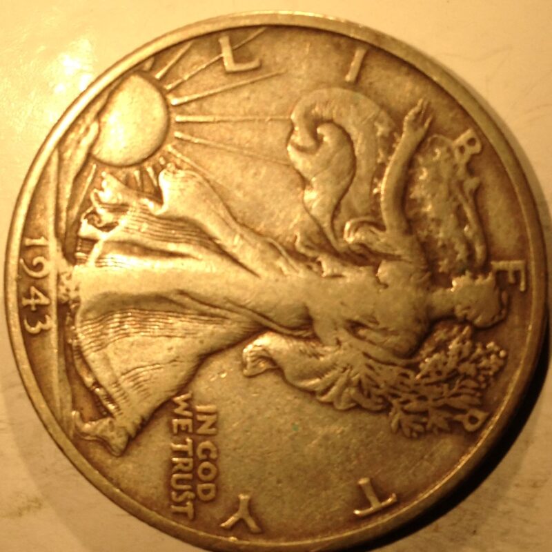 1943-S Walking Liberty Half Dollar VF