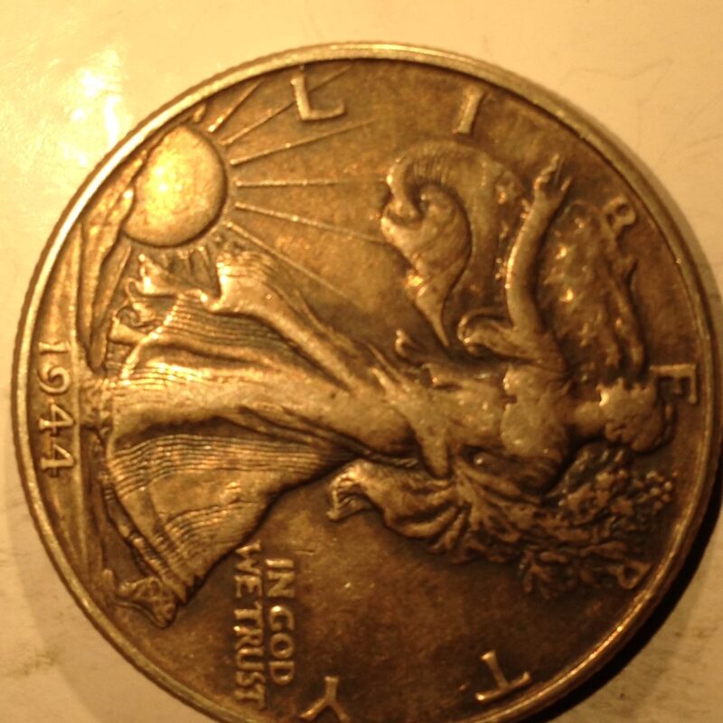 1944 Walking Liberty Half Dollar AU
