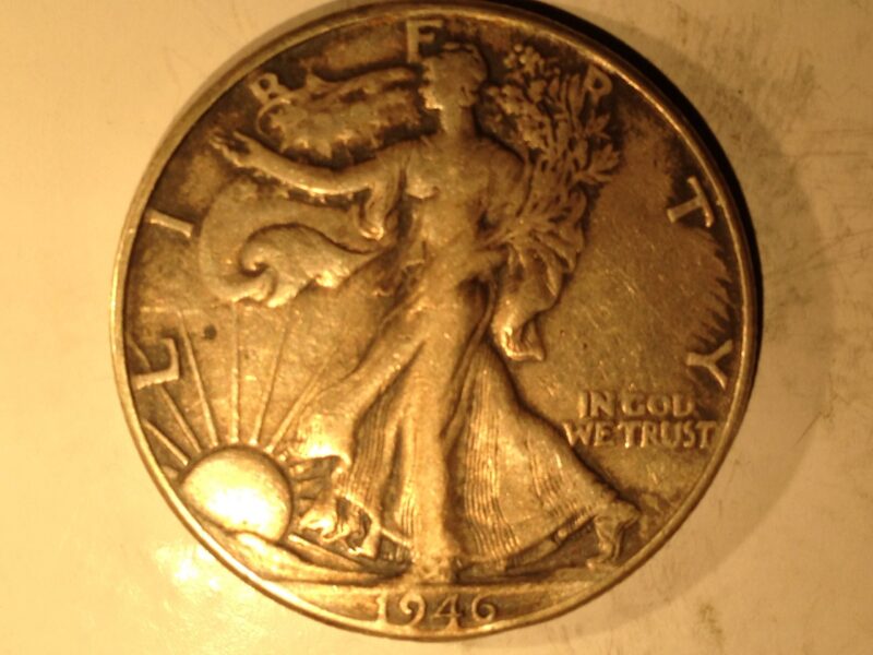1946 Walking Liberty Half Dollar AU