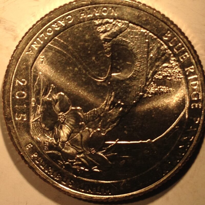 2015-D Blue Ridge Parkway National Park Quarter Gem BU