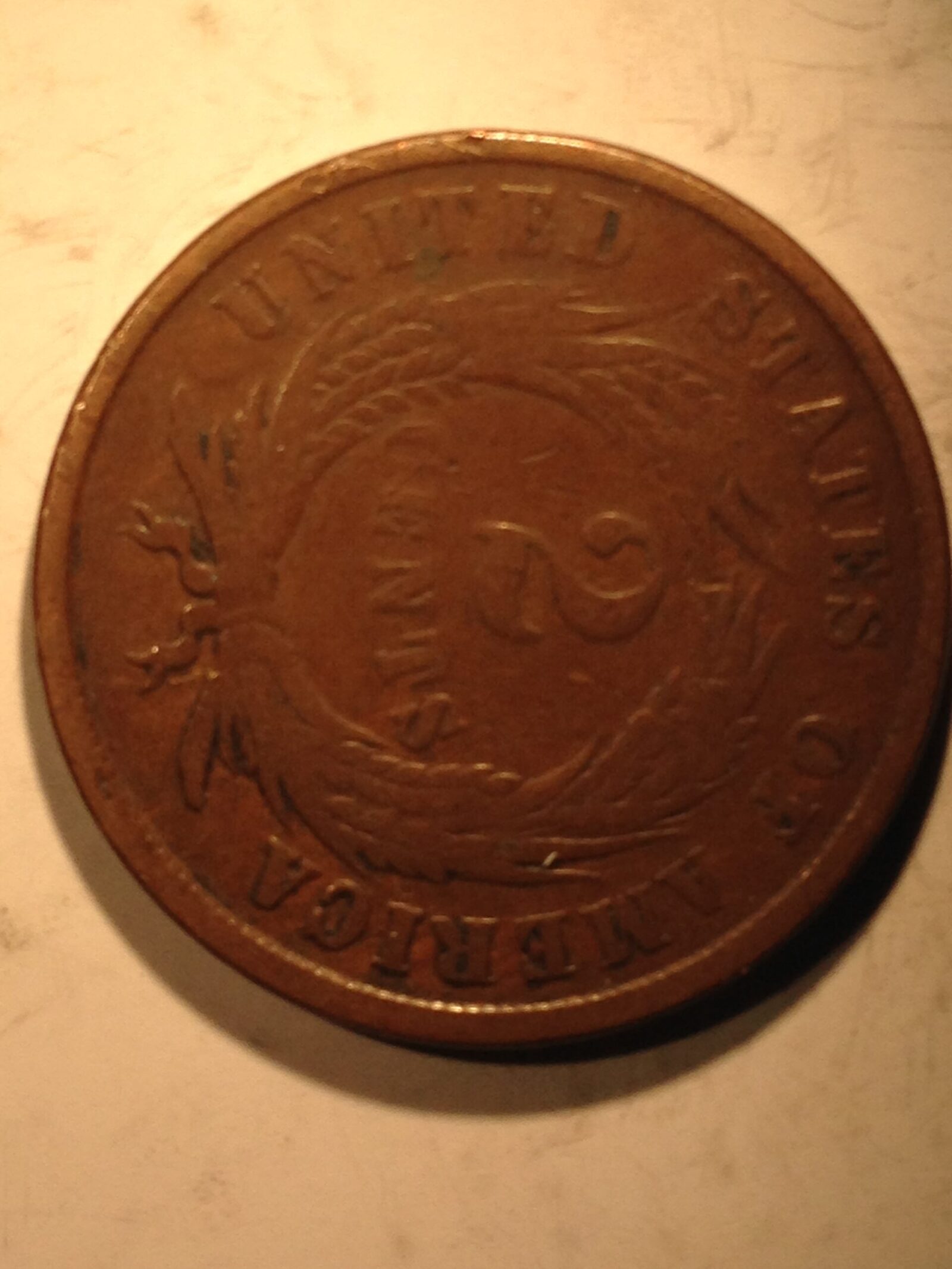 1864 Two Cent Piece VG+ - Image 2