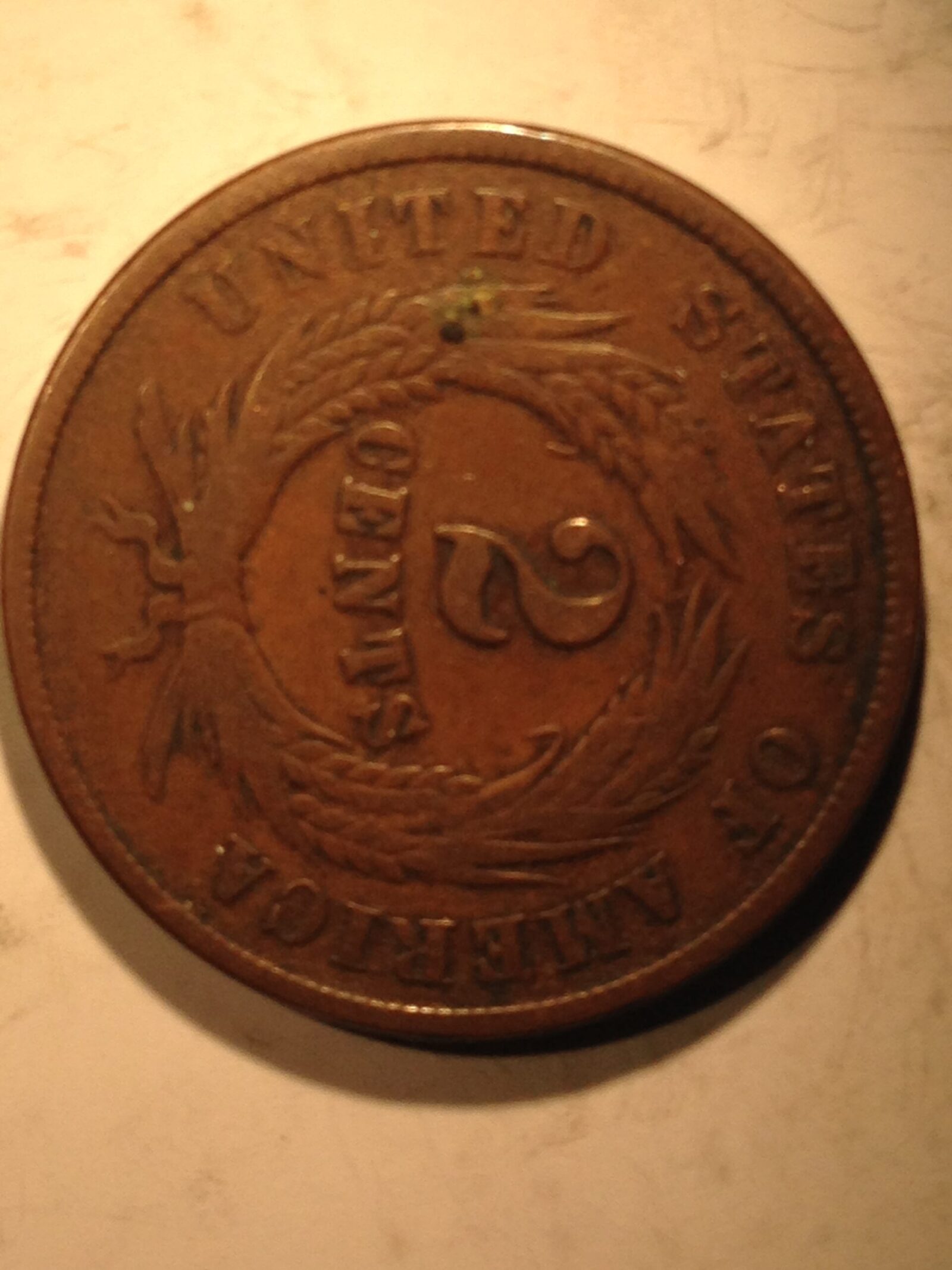 1864 Two Cent Piece F - Image 2