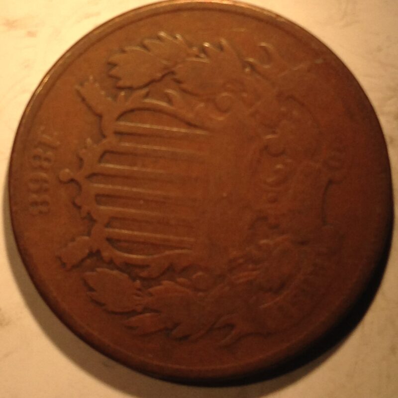 1868 Two Cent Piece VG