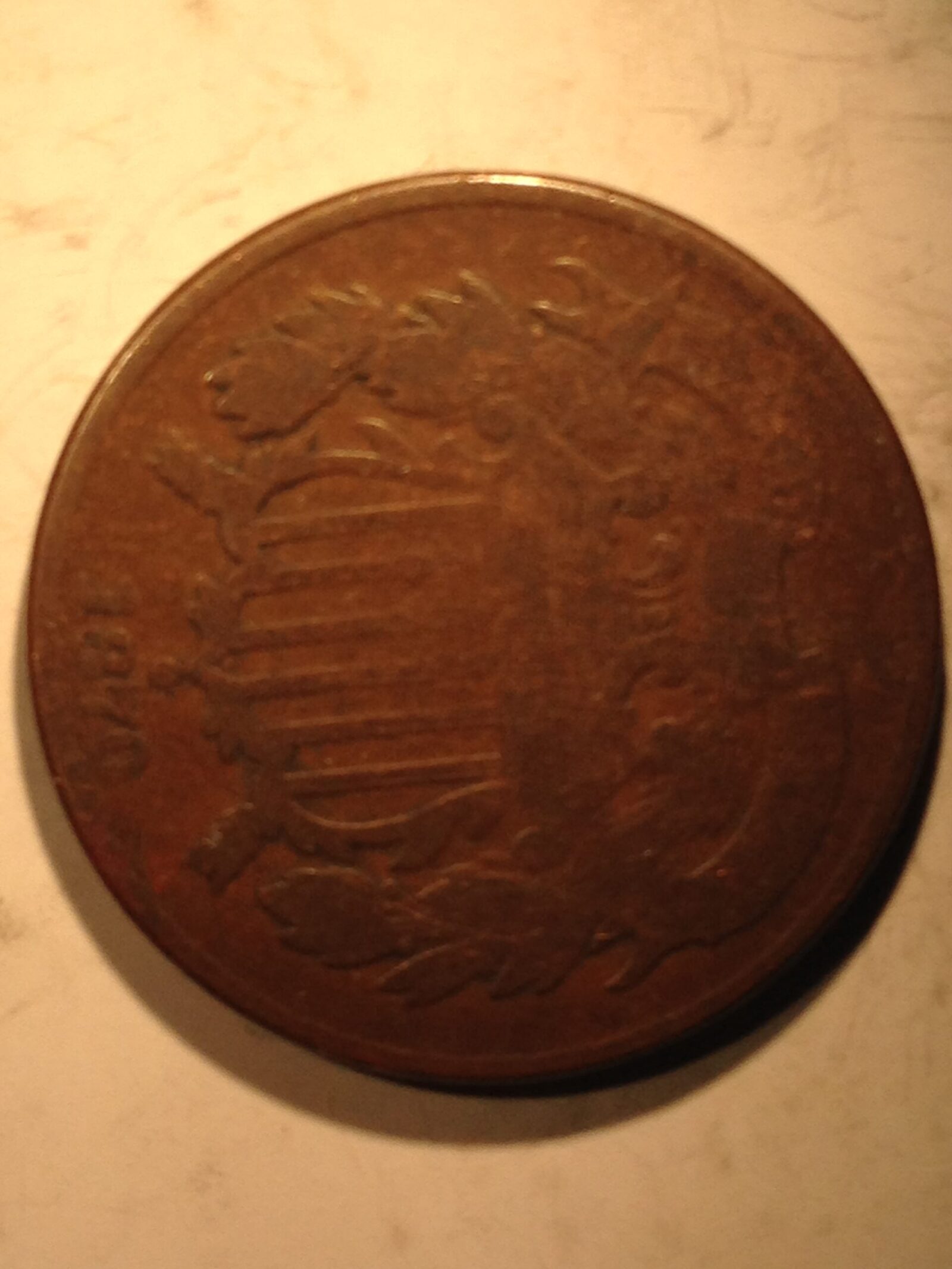 1870 Two Cent Piece G-VG