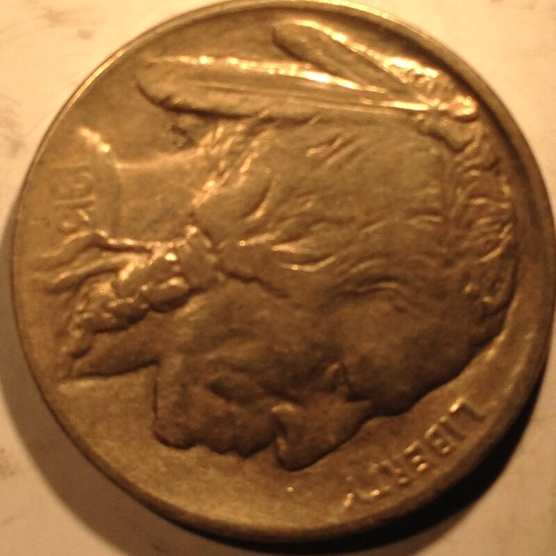 1913-D Ty 1 Buffalo Nickel VF