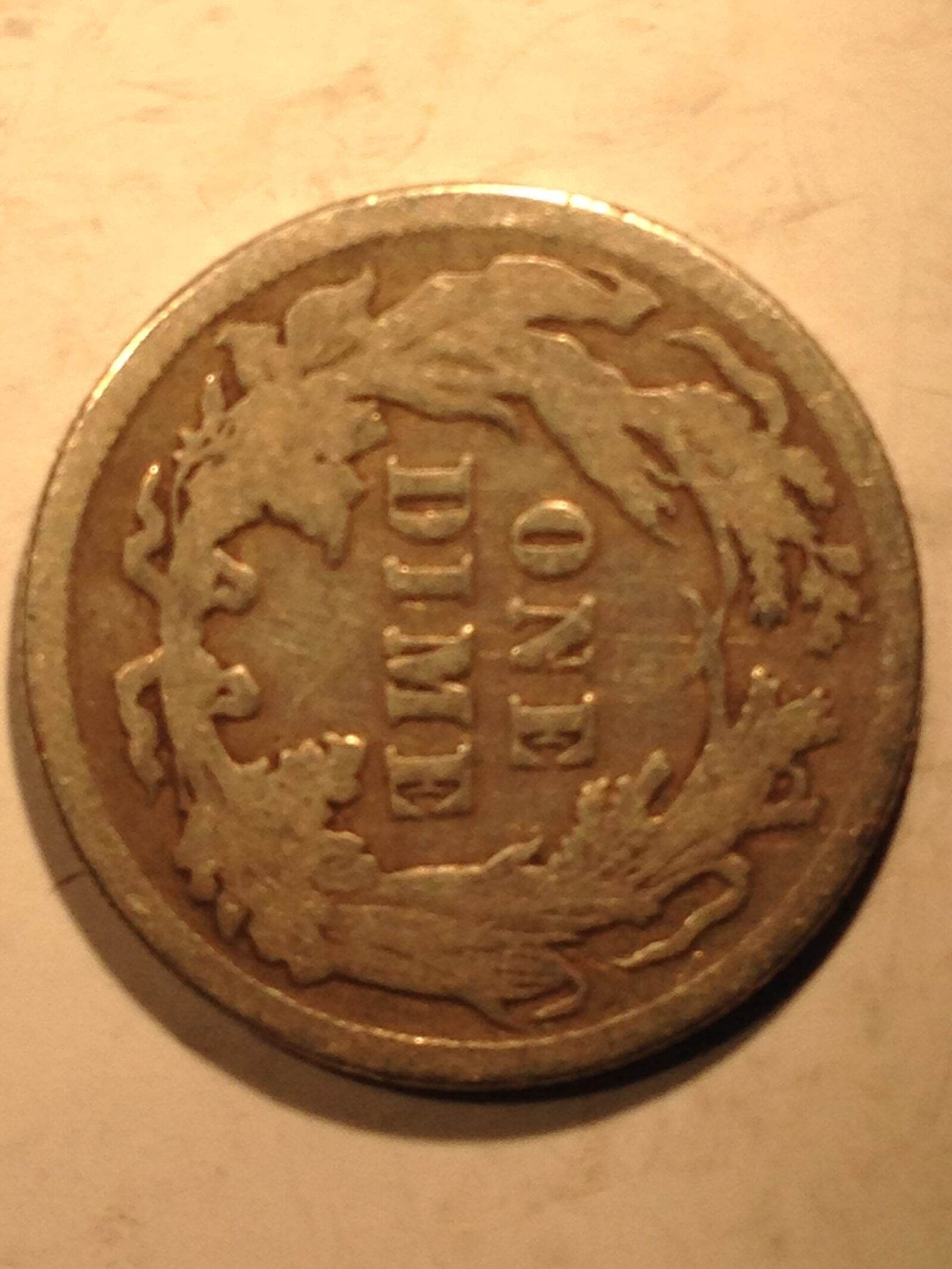 1891 Seated Dime VF - Image 2