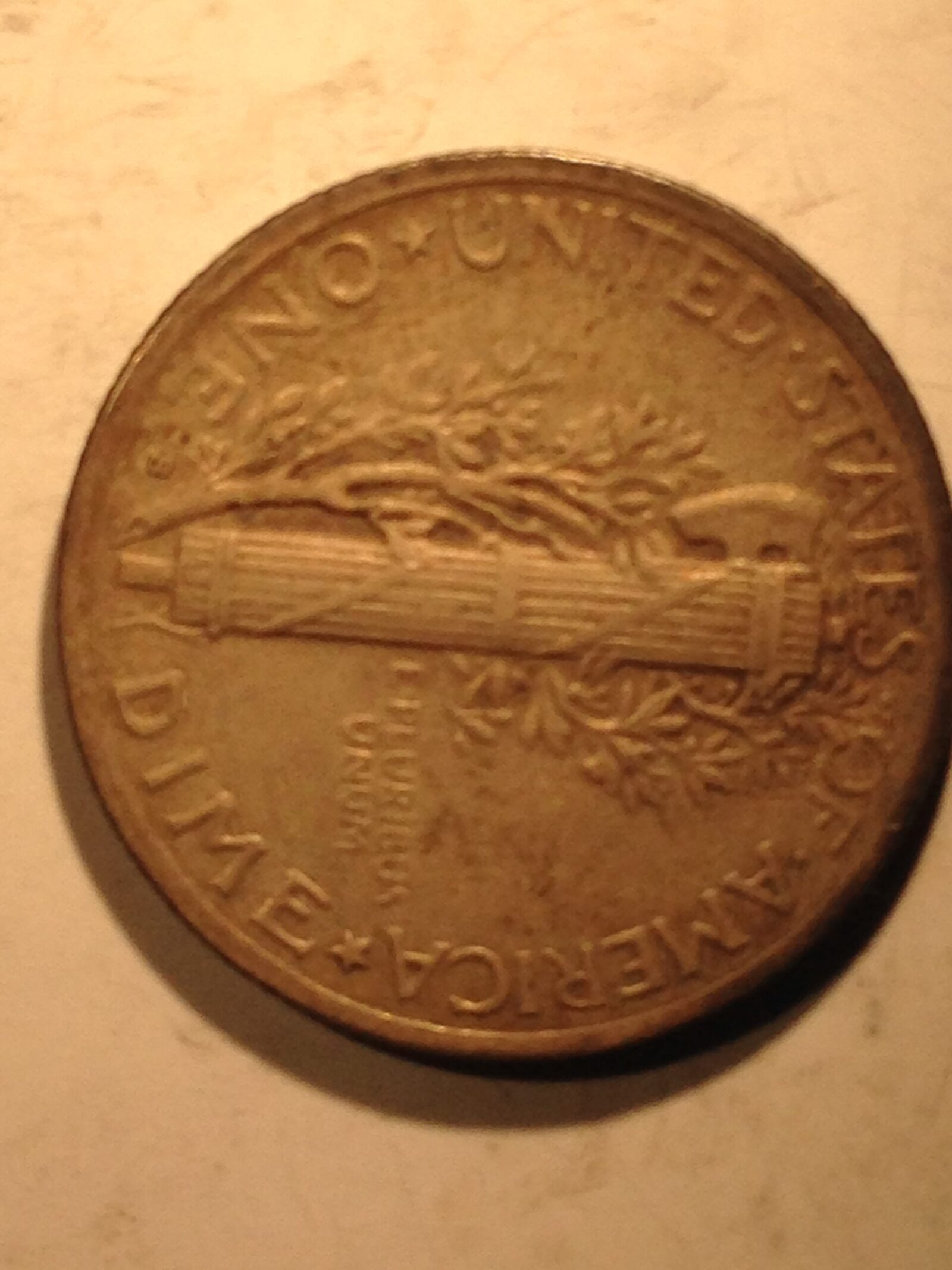 1945-S "Micro S" Mercury Dime VG-VF - Image 2