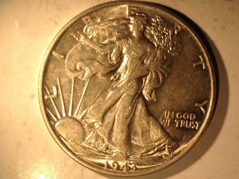 1943 Walking Liberty Half Dollar AU