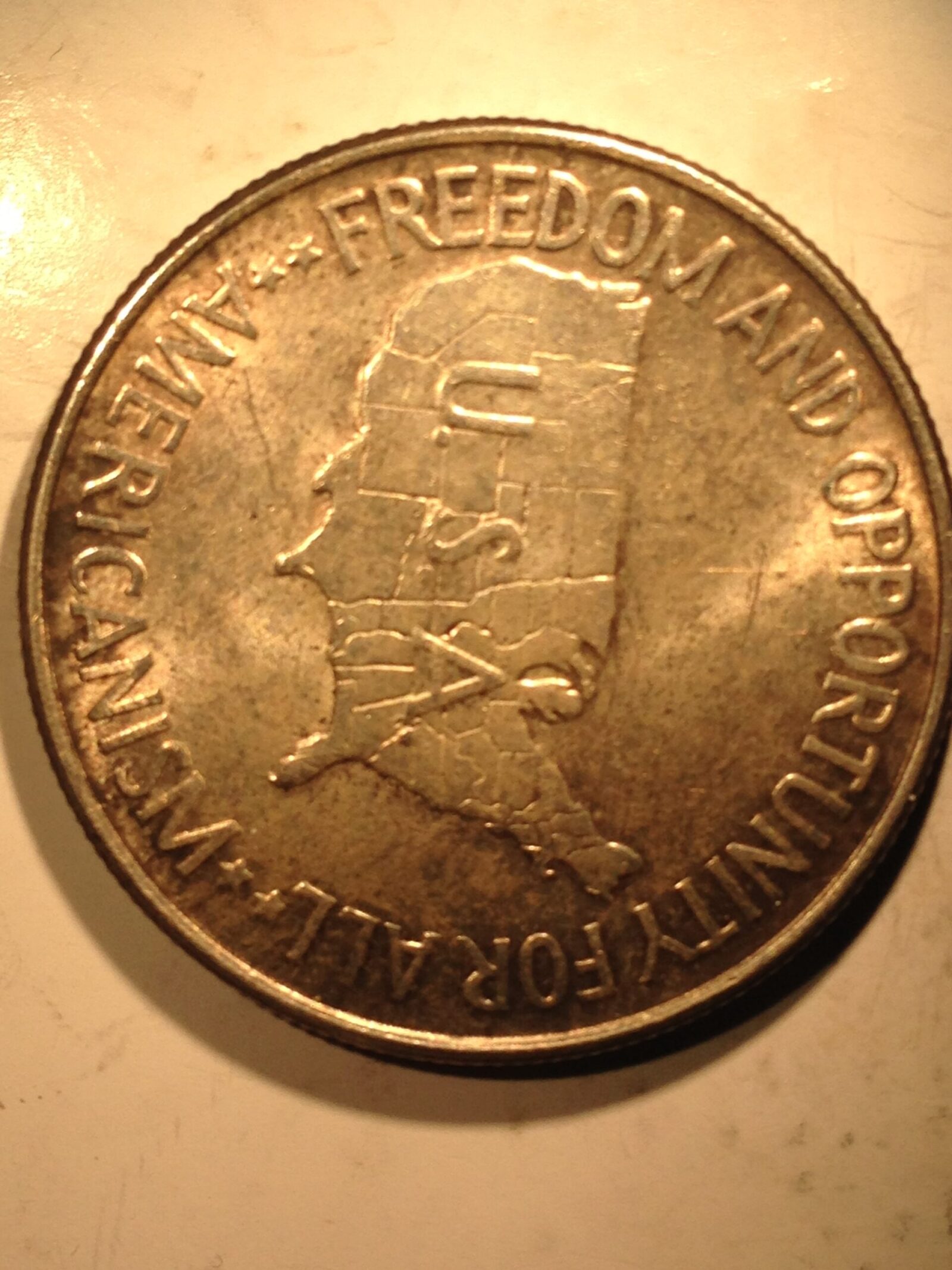 1952 Booker T Washington/GW Carver Commemorative Half Dollar AU - Image 2