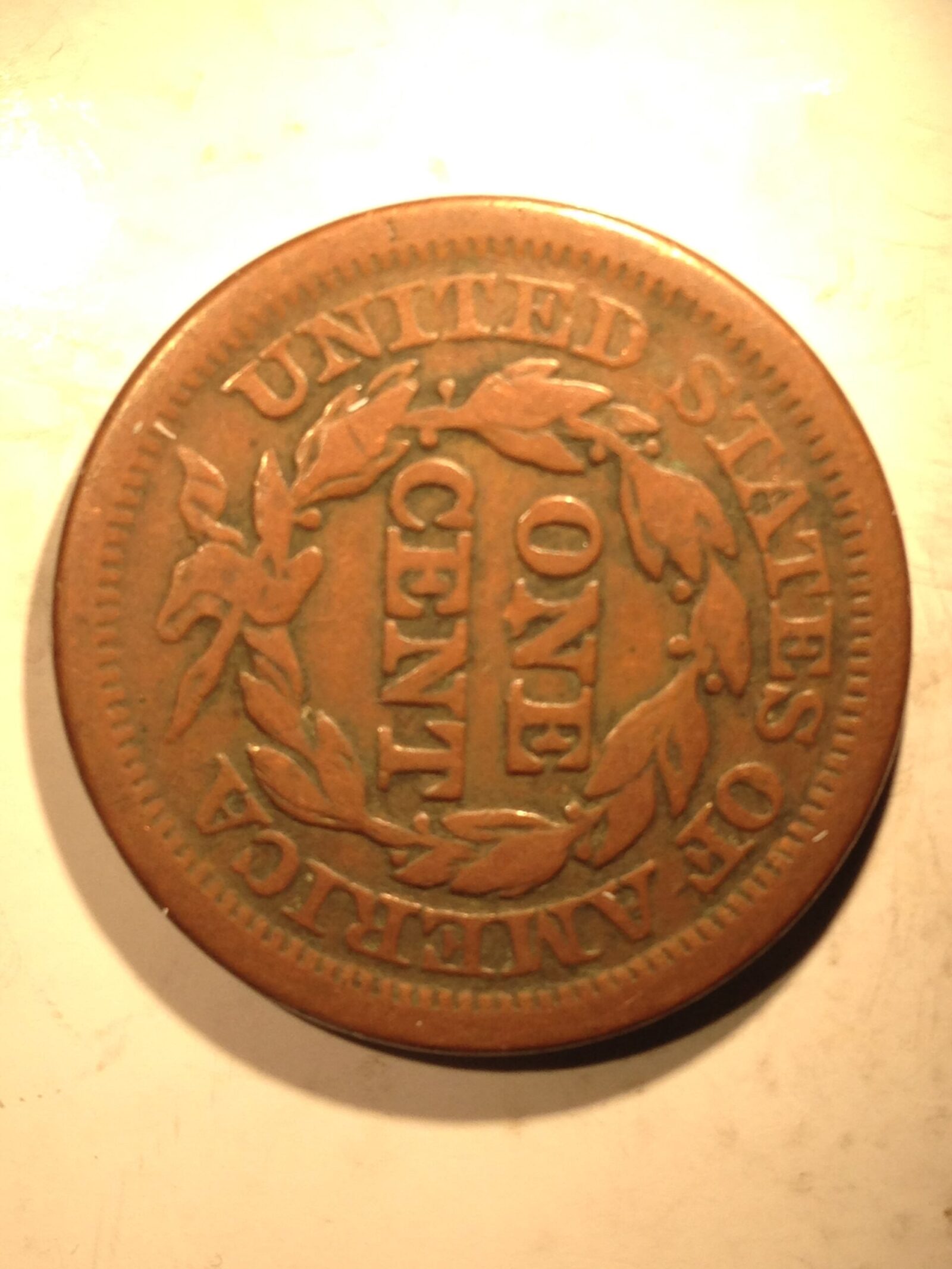 1851 Large Cent  F - Image 2