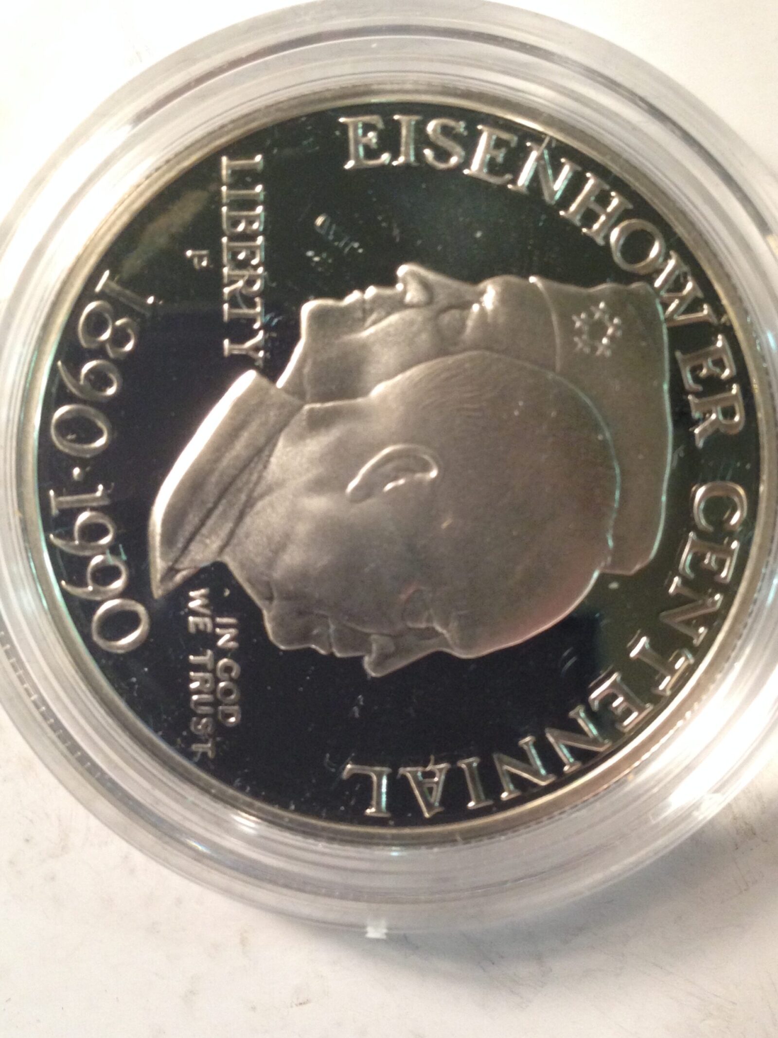 1990 Eisenhower Commemorative Silver Dollar Proof