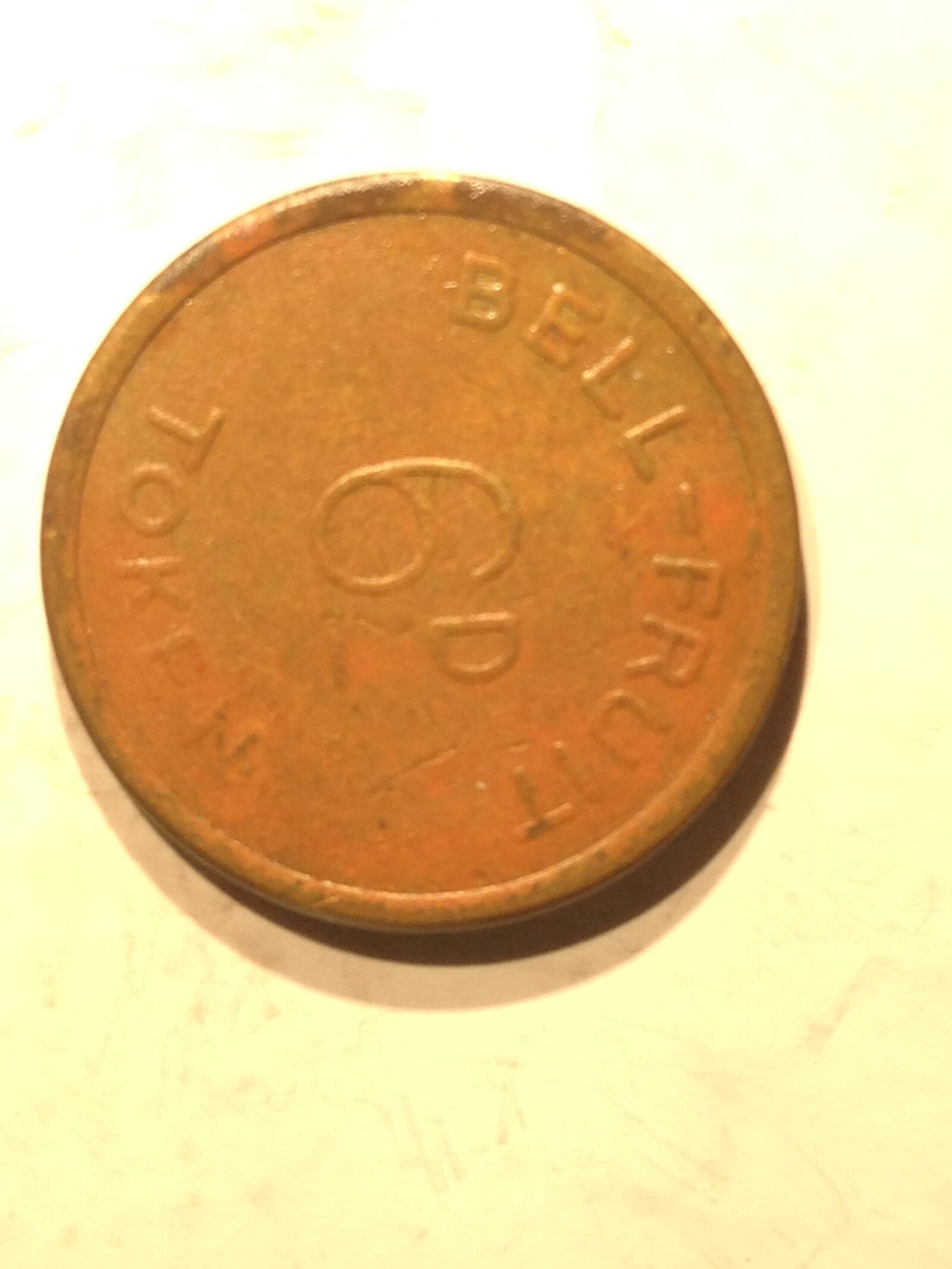 Gaming Token - Bell Fruit 2 1/2 pence English - Image 2