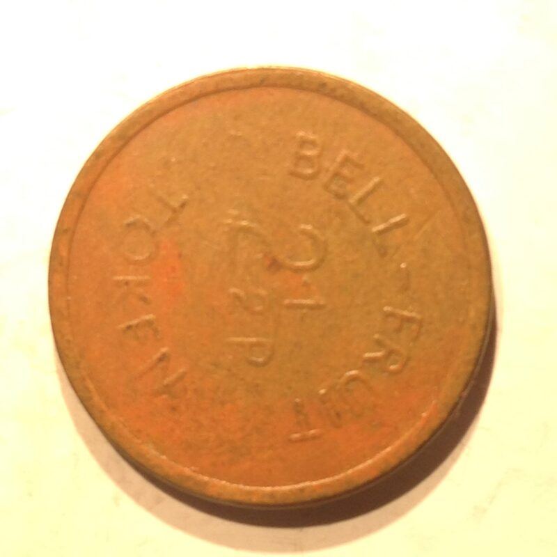 Gaming Token - Bell Fruit 2 1/2 pence English