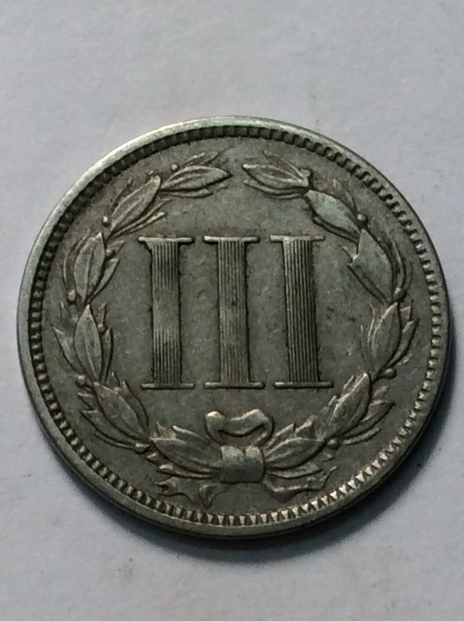 1869 Three Cent Nickel VF - Image 2
