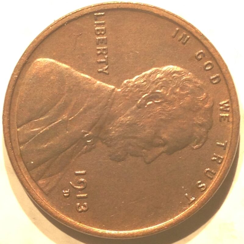 1913-D Lincoln Cent MS-64 RB