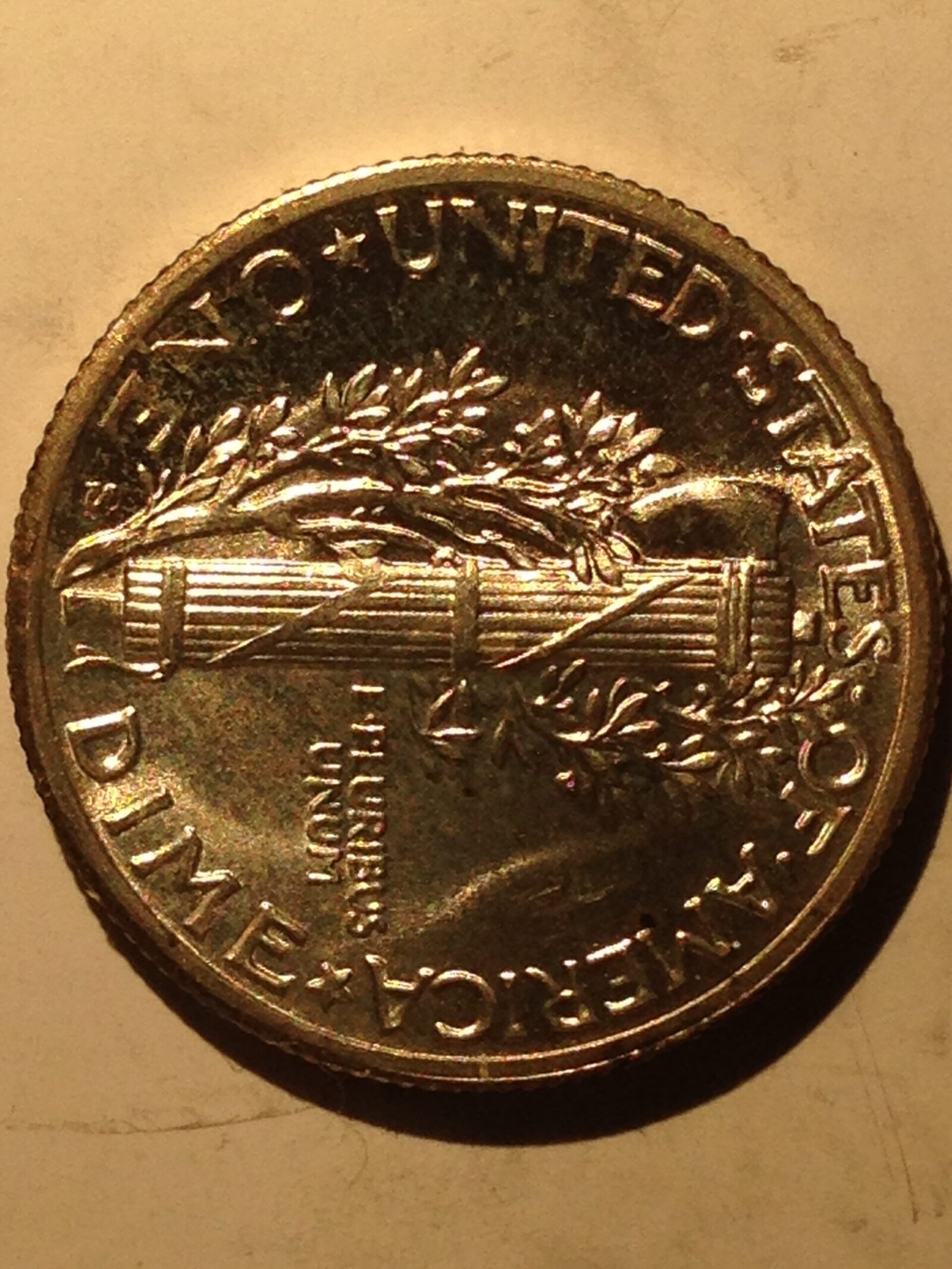 1943-S Mercury Dime Ch BU - Image 2