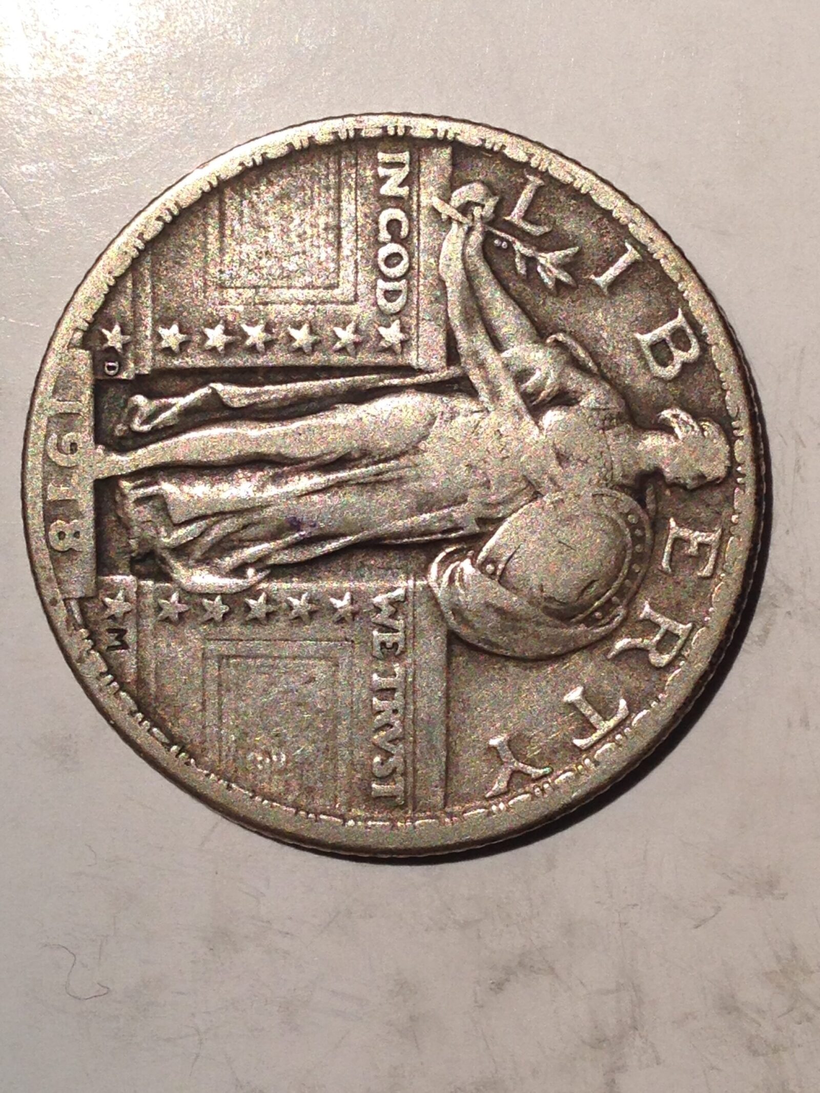 1918-D Standing Liberty Quarter XF