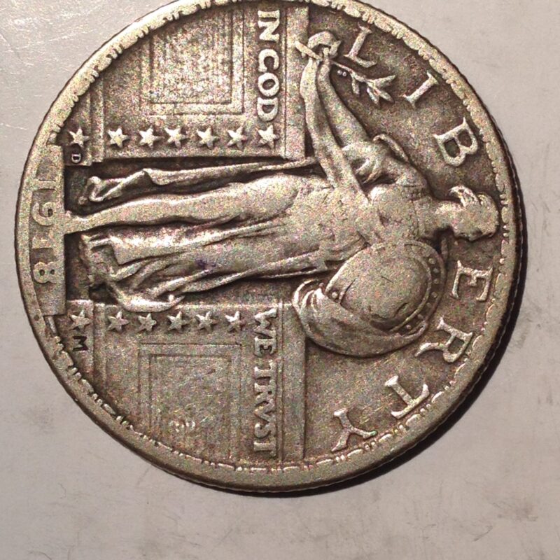 1918-D Standing Liberty Quarter F/VF