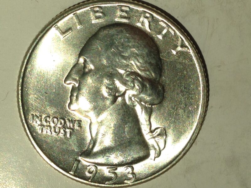 1953 Washington Quarter Ch BU