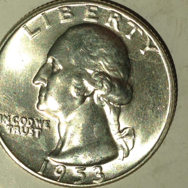 1953 Washington Quarter Ch BU