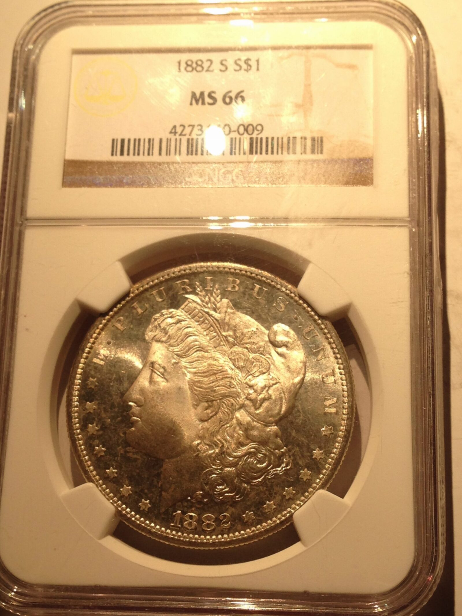 1882-S Morgan Dollar NGC MS-66 - Image 3
