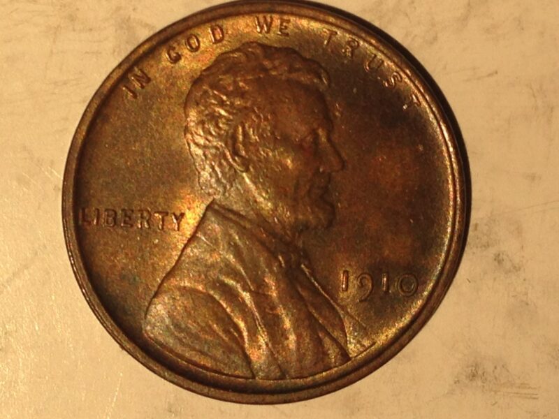 1910  Lincoln Cent MS-63 RB