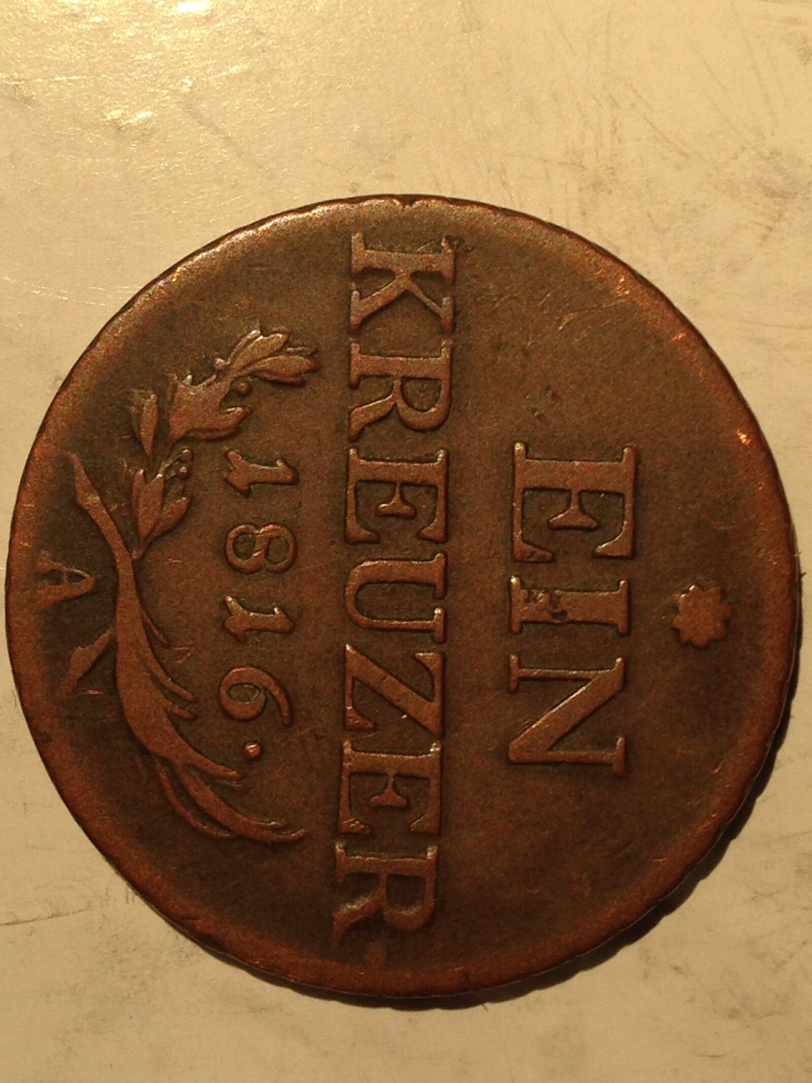 Austria 1816-A Kreuzer VF - Image 2