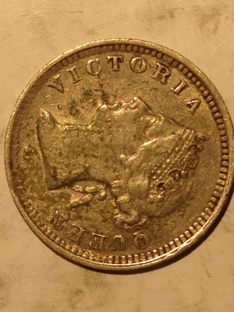 British Hong Kong 1900 H Five Cents XF