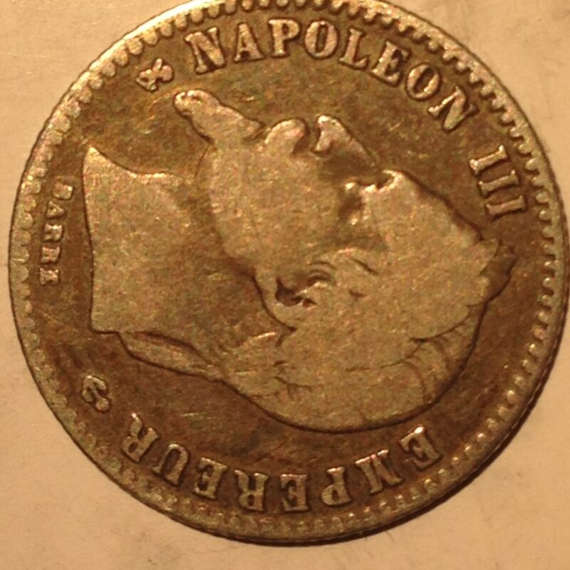 France 1864 50 Centime F