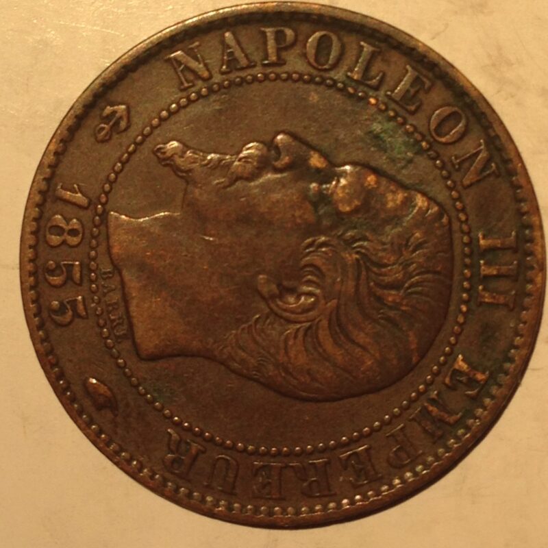 France 1855-A 5 Centime VF