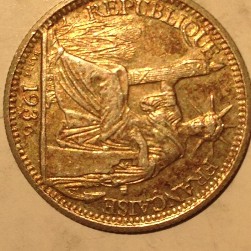 French Indochina 1936-A 10 Centime AU
