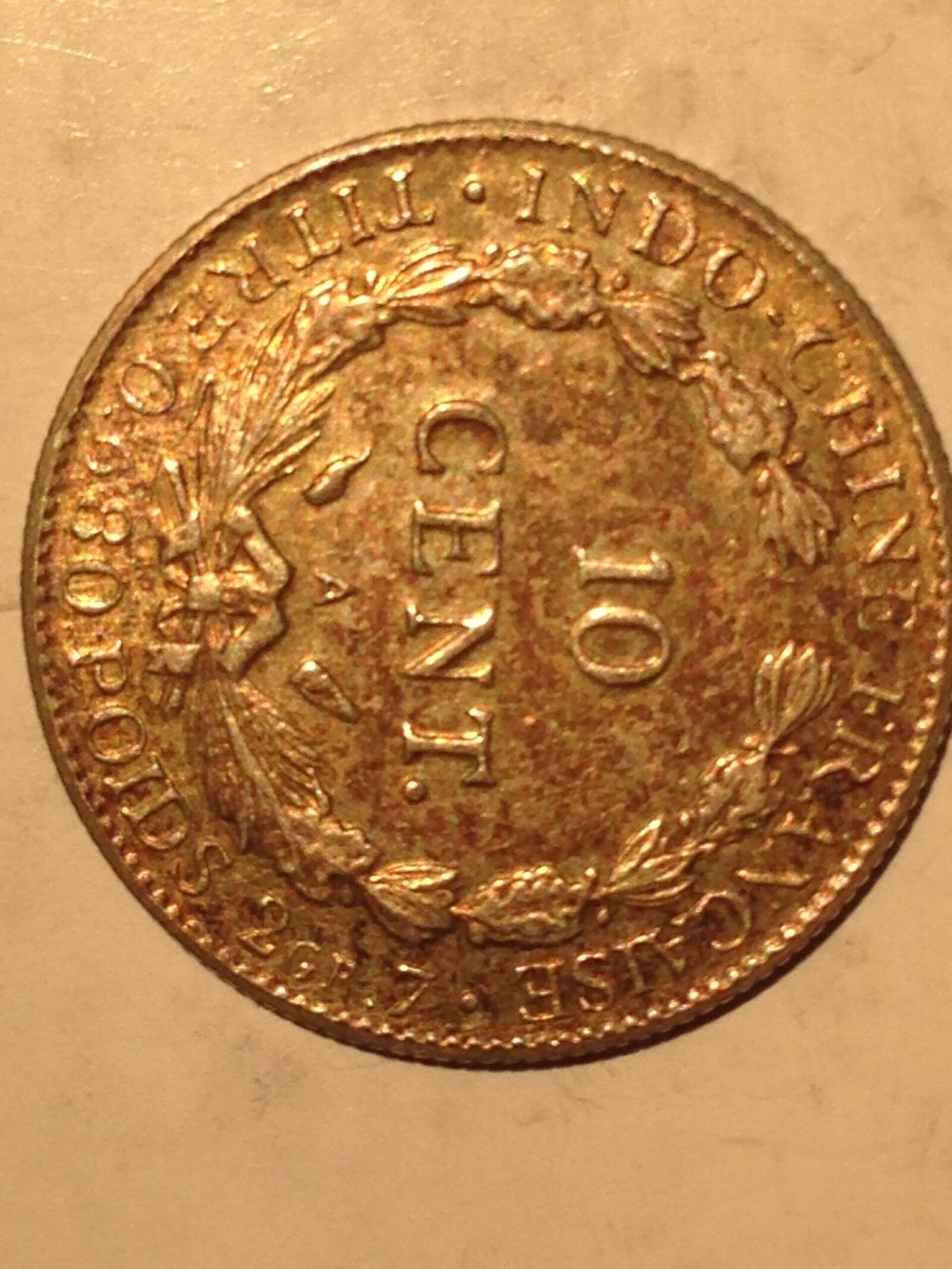 French Indochina 1936-A 10 Centime AU - Image 2