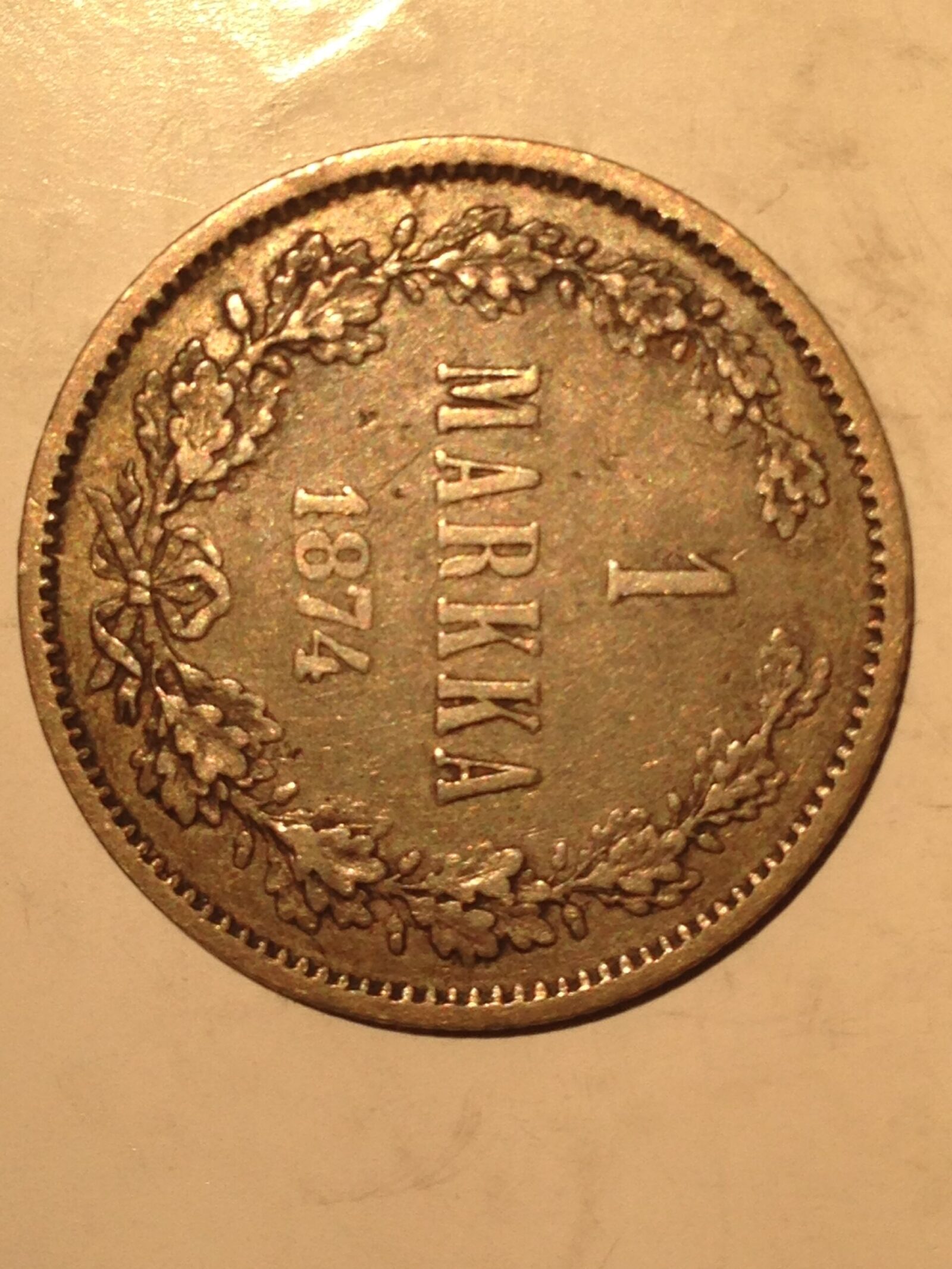 Finland 1874 Markka VF - Image 2