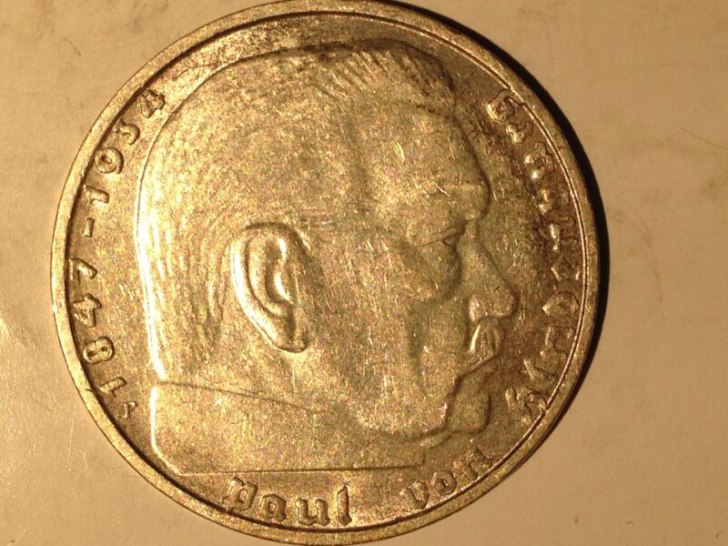 Germany 1937-F 2 Mark AU