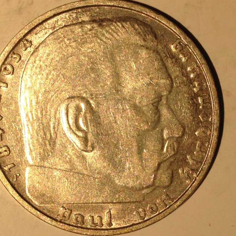 Germany 1937-F 2 Mark AU